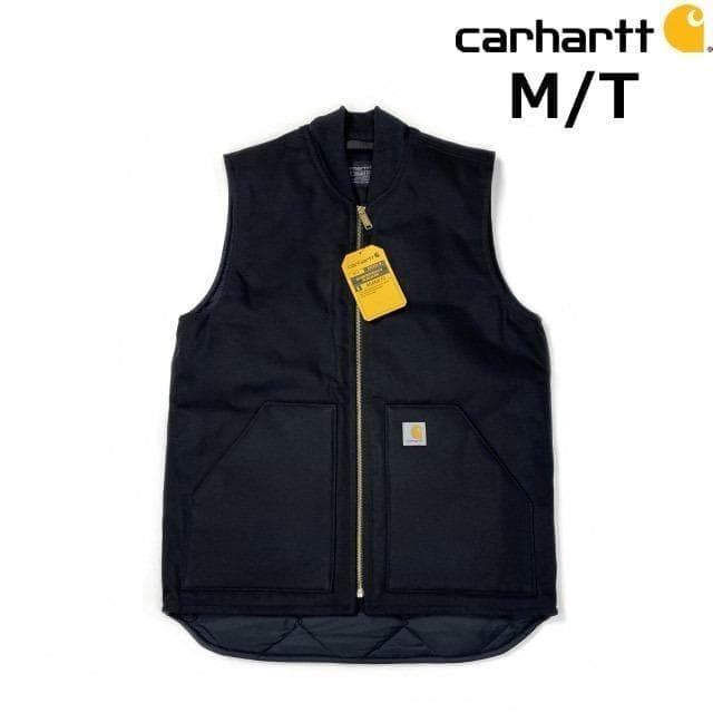 カーハート ダックベスト US購入(M/T)黒 181218 carhartt - カーハート ダックベスト US購入(M/T)黒 181218の通販 by
