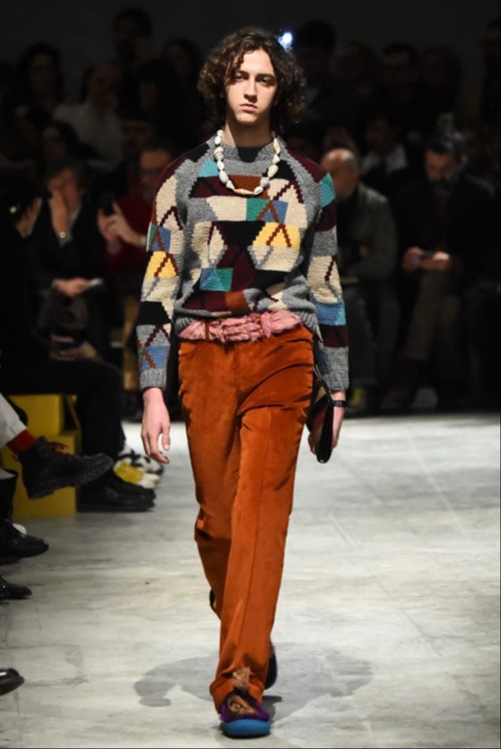 PRADA 18aw 2018fw 幾何学模様 総柄 ニット セーター
