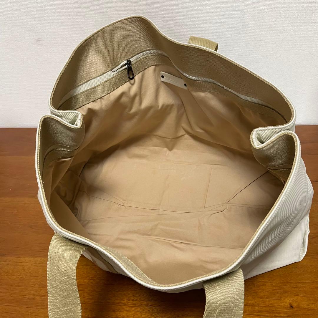 《極美品》ボッテガヴェネタ ナイロン×レザー ハンドバッグ ベージュ系