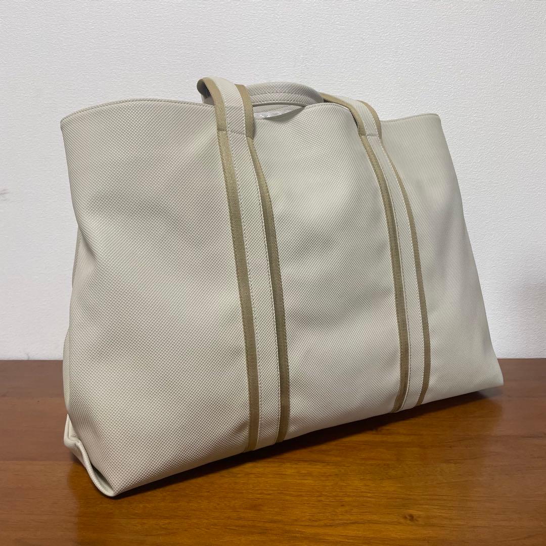 《極美品》ボッテガヴェネタ ナイロン×レザー ハンドバッグ ベージュ系