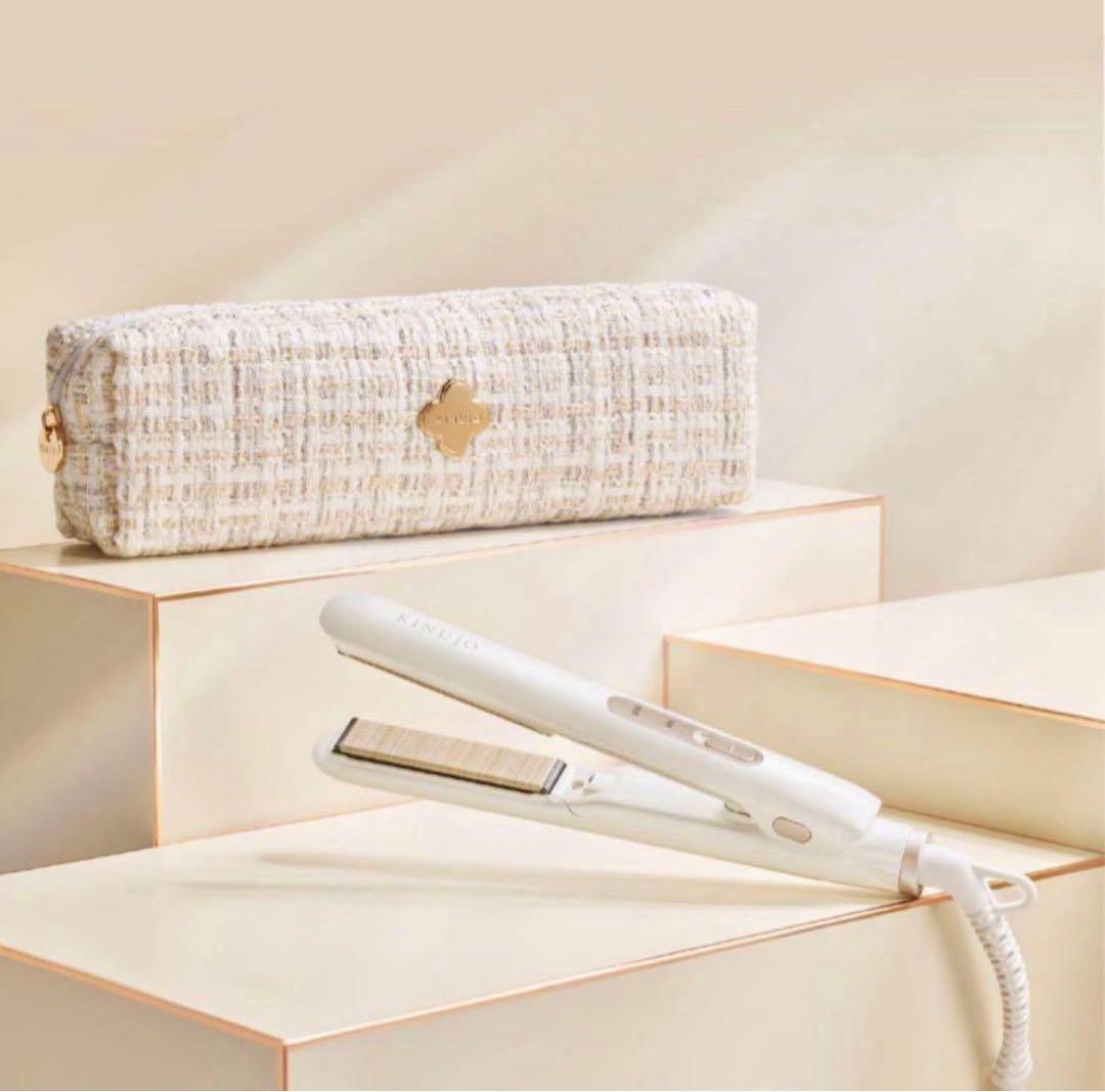 KINUJO シルクプレート 15mm ヘアアイロン　ホワイト KM001 シルクプレート®ヘアアイロンの『KINUJO』から多様なシーンを彩る2