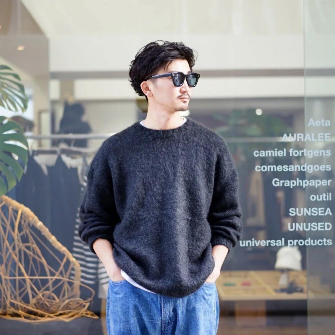 AURALEE BRUSHED SUPER KID MOHAIR KNIT 4