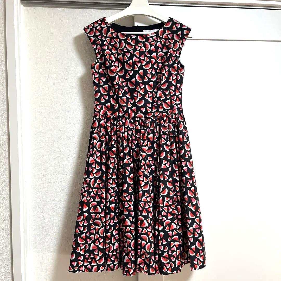 ルネ rene 38 スイカ柄　ワンピース　サイズ Rene（ルネ） ボタニカルプリント柄ワンピース 6326270