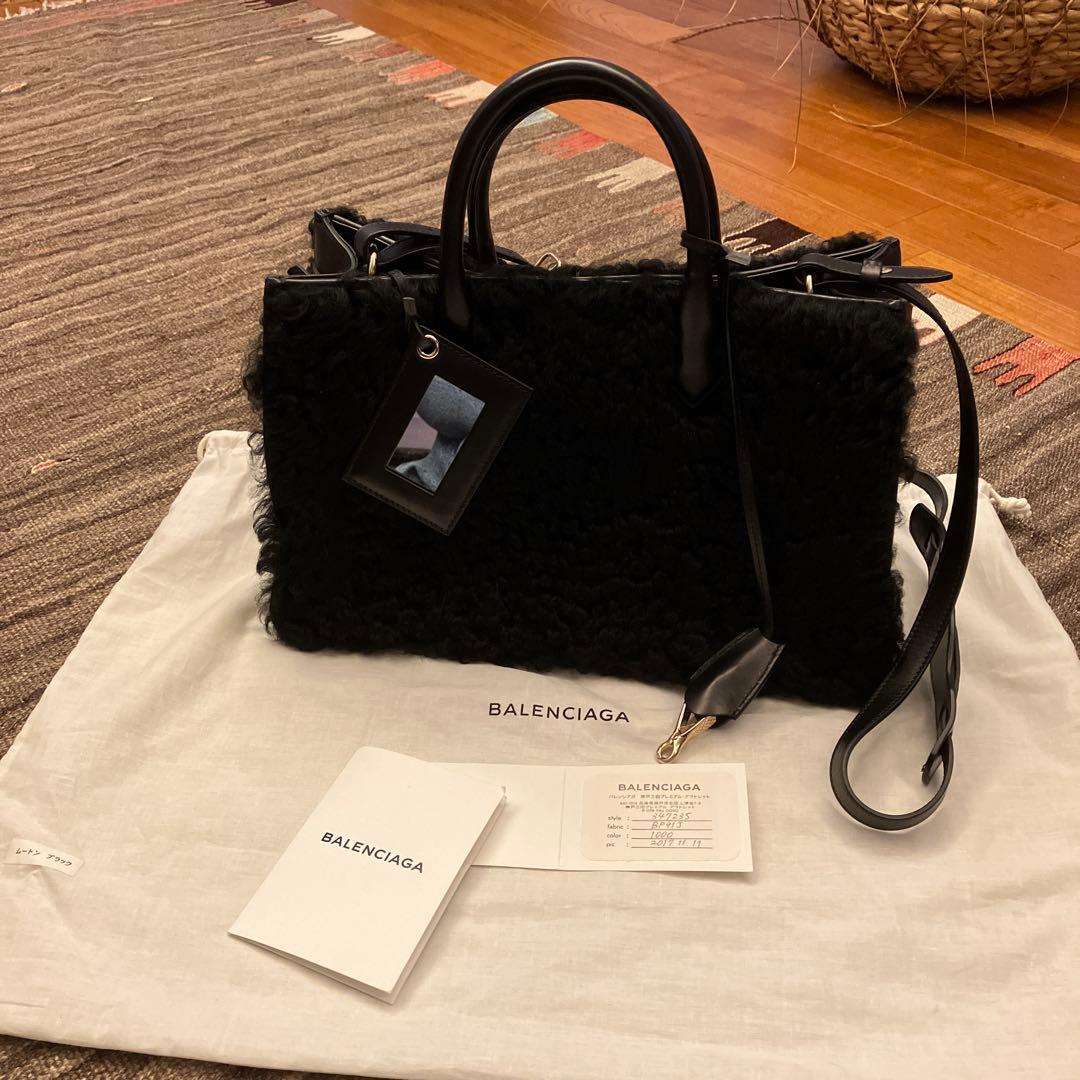 最終値下げ！バレンシアガ　パドロックヌードムートンバッグ 中古・古着通販】BALENCIAGA (バレンシアガ) パドロックヌードミニ2WAY