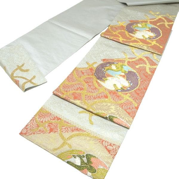 袋帯 京都 西陣 452 となみ織物 幽玄の美 宝生閑 監修 中古 kp1751