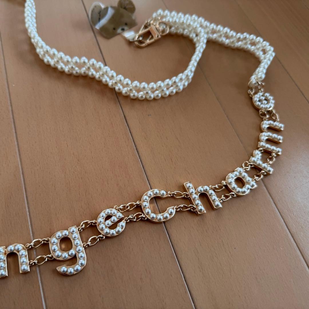 Ange Charme アンジュシャルム ロゴスマホパールチェーン 辻希美