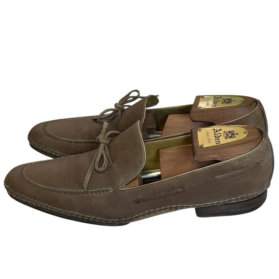 阿呆鳥様専用HERMESスムースレザードライビングシューズ サンド