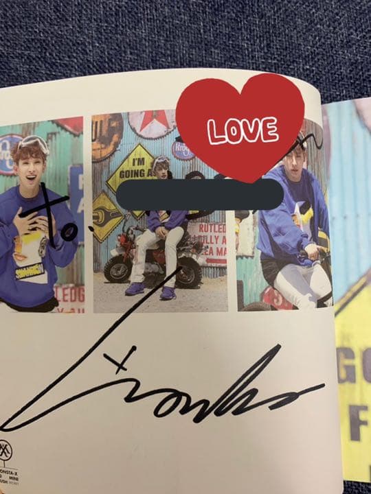 MONSTA X RUSH メンバー全員サイン入りアルバム - メルカリ