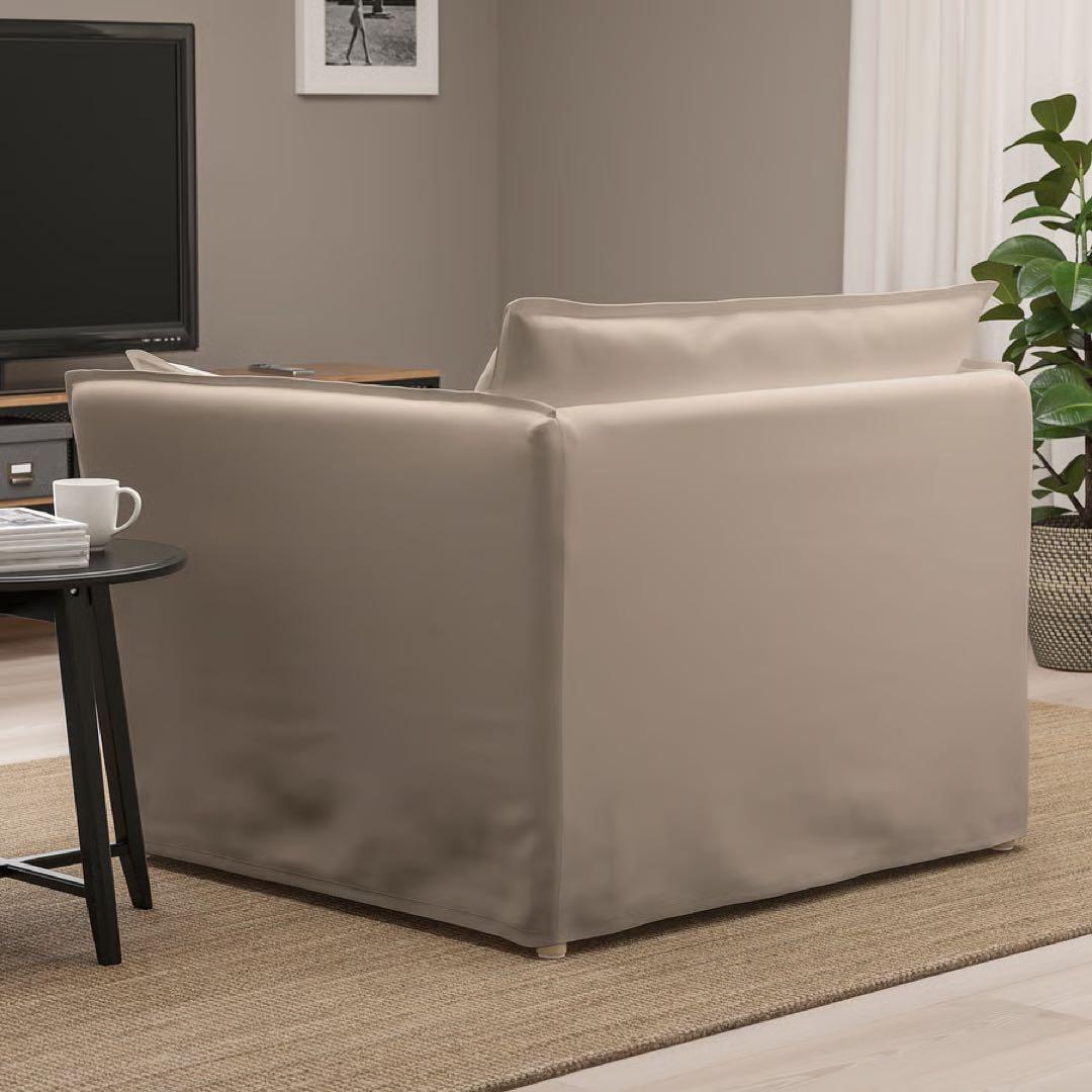 廃盤ホワイトカバー付 バックセーレン 1.5人掛 ナチュラル - メルカリ