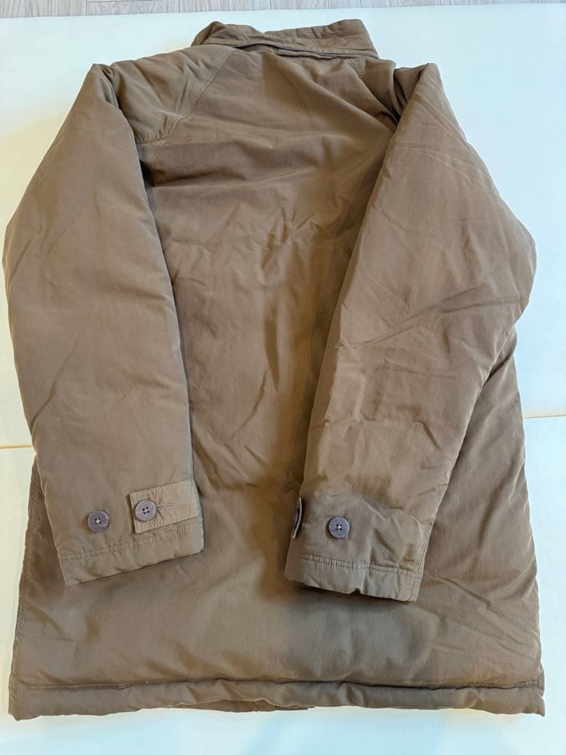 モンベル ダウン ハスキーコート メンズL ブラウン