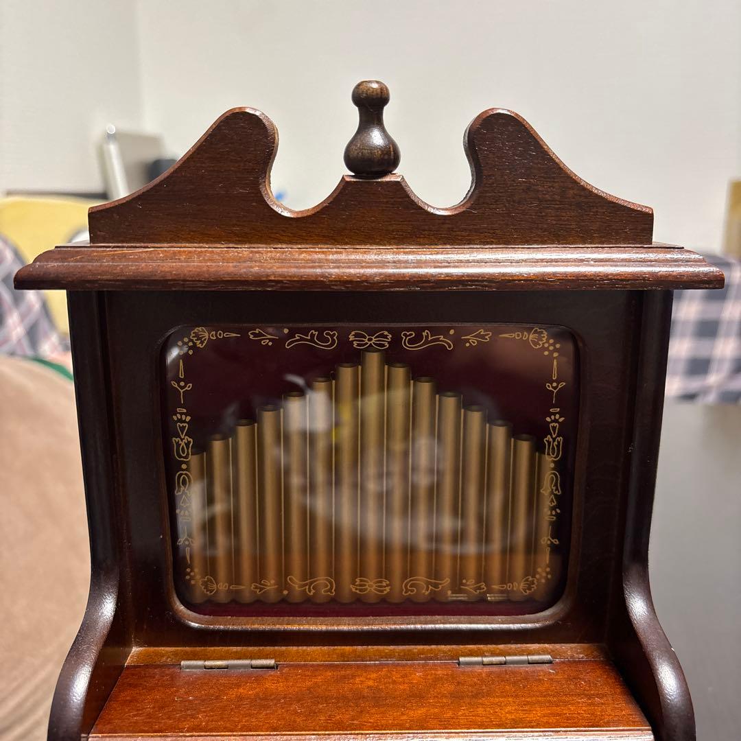 SANKYO ELEMICA ミュージカルボックス 電子オルゴール 木製小物入れ