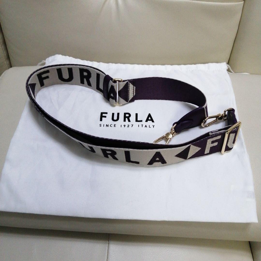 土日値下 FURLAフルラ ショルダーバッグストラップ ロゴ入