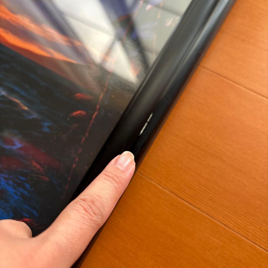 ラッセン ロマンスオブザシー 夕日 サンセット クジラ 風景 版画 額