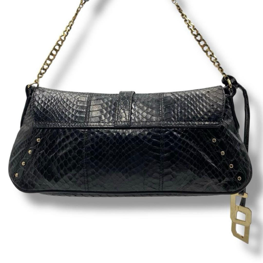 美品 ドルガバ DG 型押し チェーン バッグ Vintage Y2K 黒 ロゴ - メルカリ