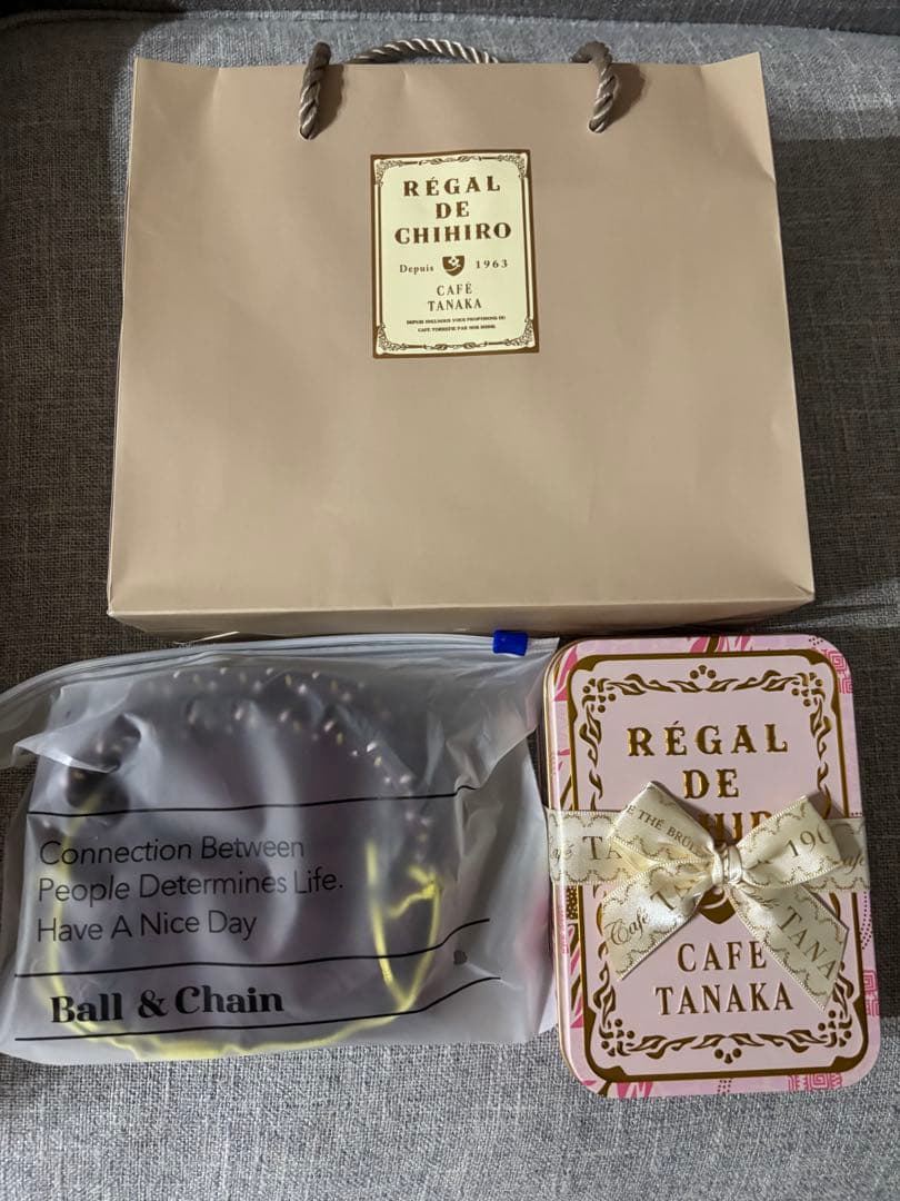 本日限定価格 カフェタナカ 阪急限定 ボールアンドチェーン クッキー缶