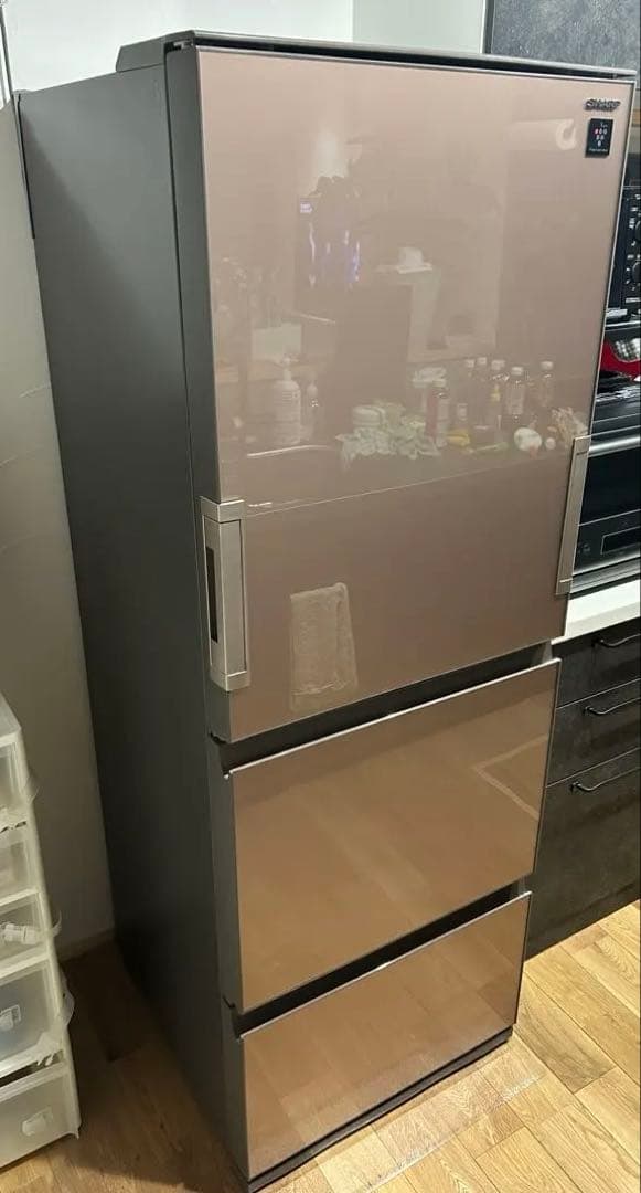 【中古】SHARP 350L 冷蔵庫 中古 シャープ 350L 3ドア冷蔵庫 SJ-PW35W-S 2012年製 両開きドア 自動