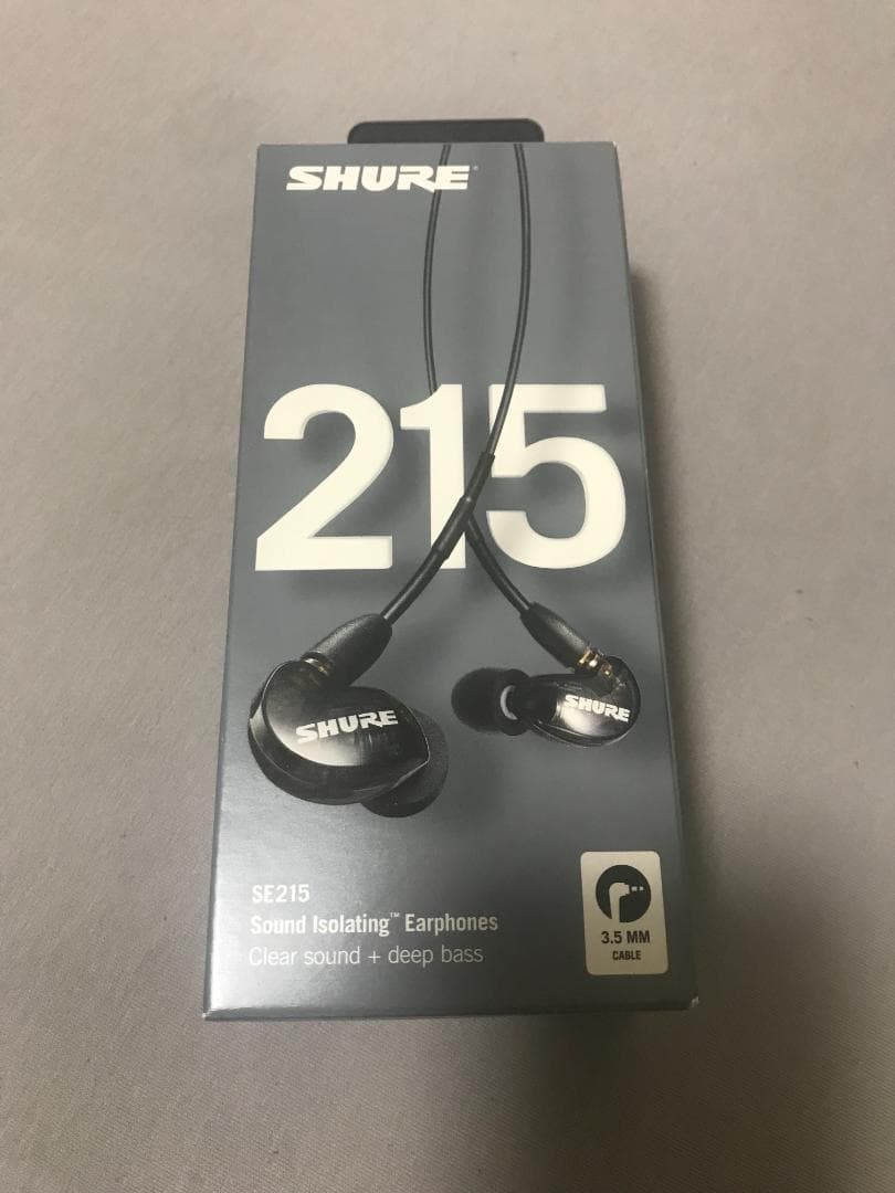 SHURE SE215 新品未開封 Shure SE215 Dynamic MicroDriver Earphones Clear | Guitar Center