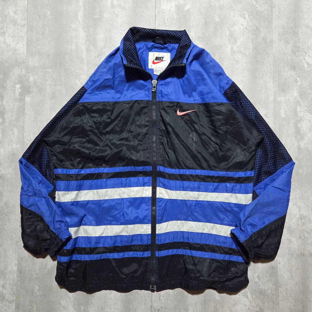90s Nike 白タグ ナイロンジャケット レア刺繍 ユニセックス M - メルカリ