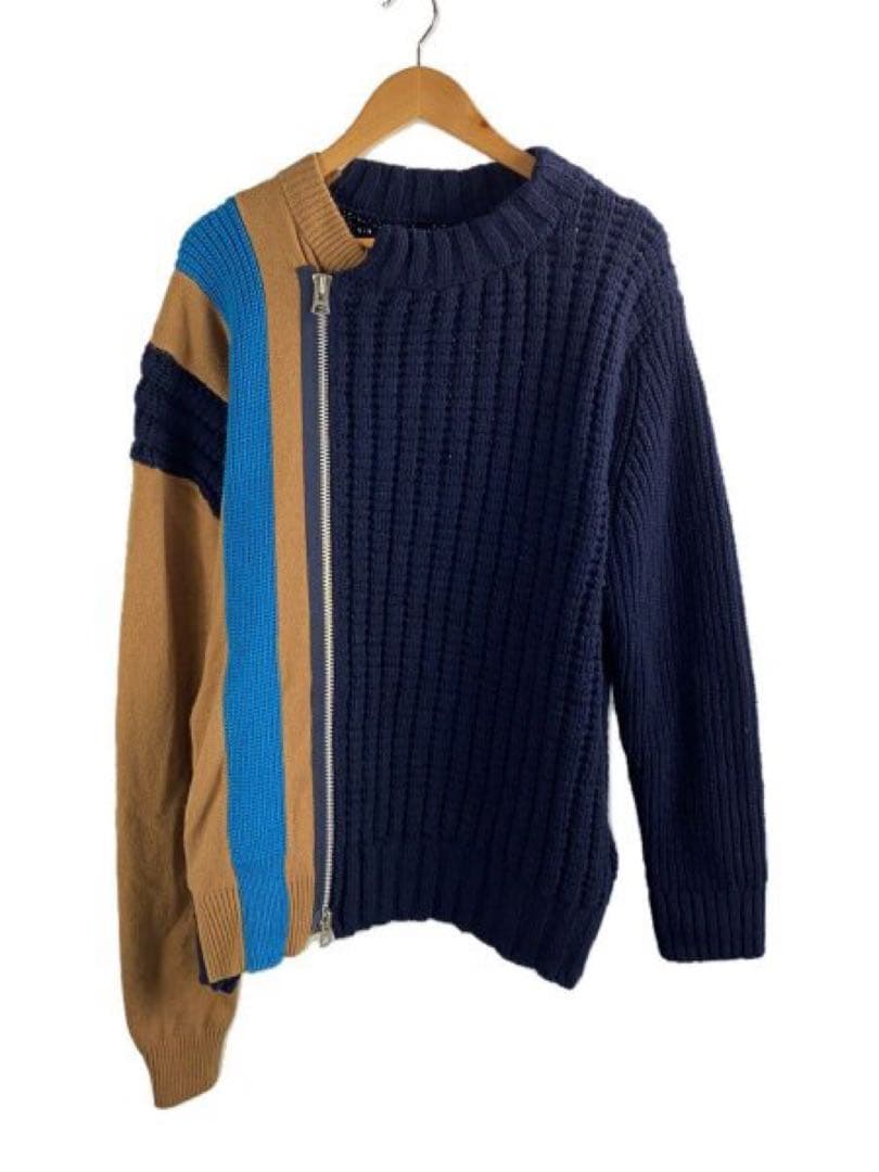 名作】sacai サカイ 20AW メンズ ライダースニット サイズ2 - メルカリ