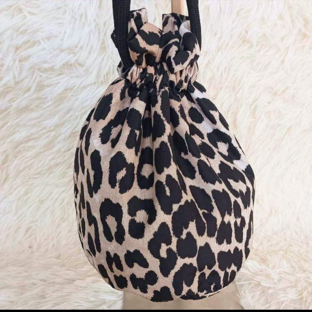 美品】GANNI ガニー 巾着 バッグ レオパード ヒョウ柄 肩がけ - メルカリ