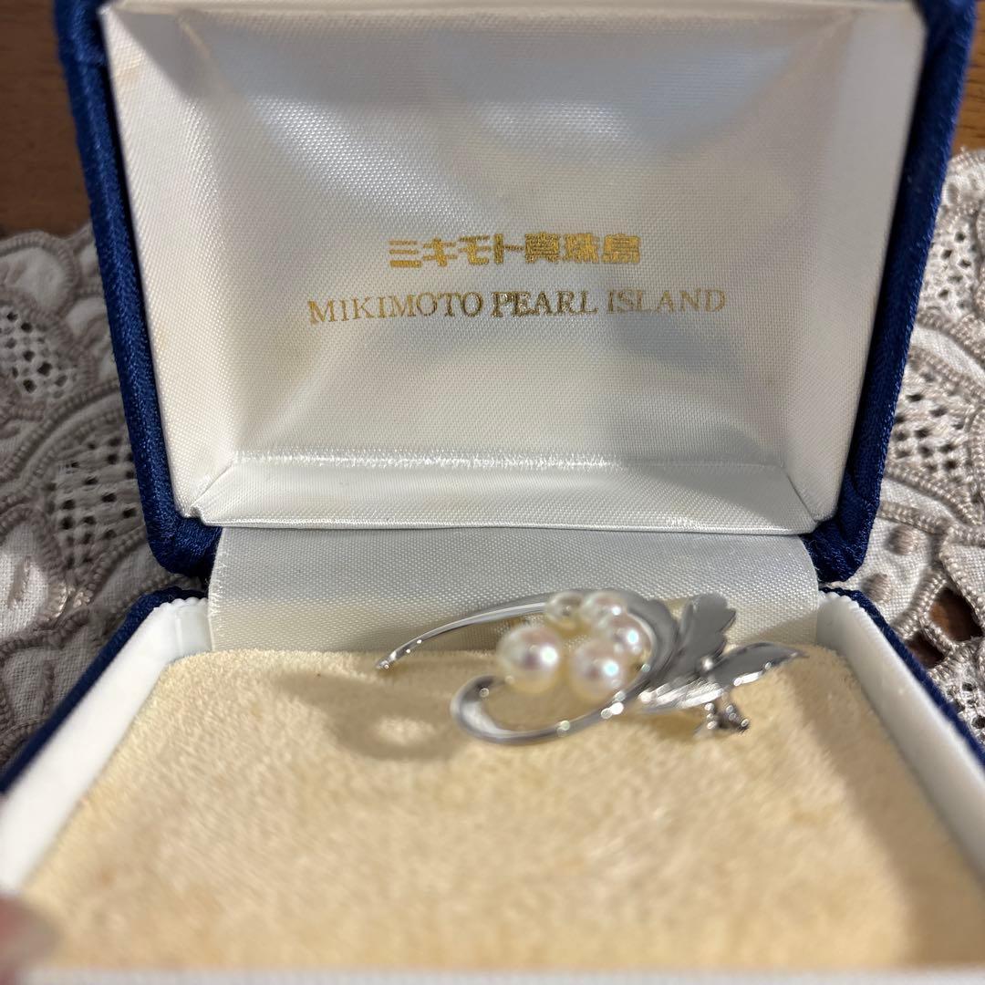 ミキモト本パールブローチ ビンテージ刻印あり - メルカリ