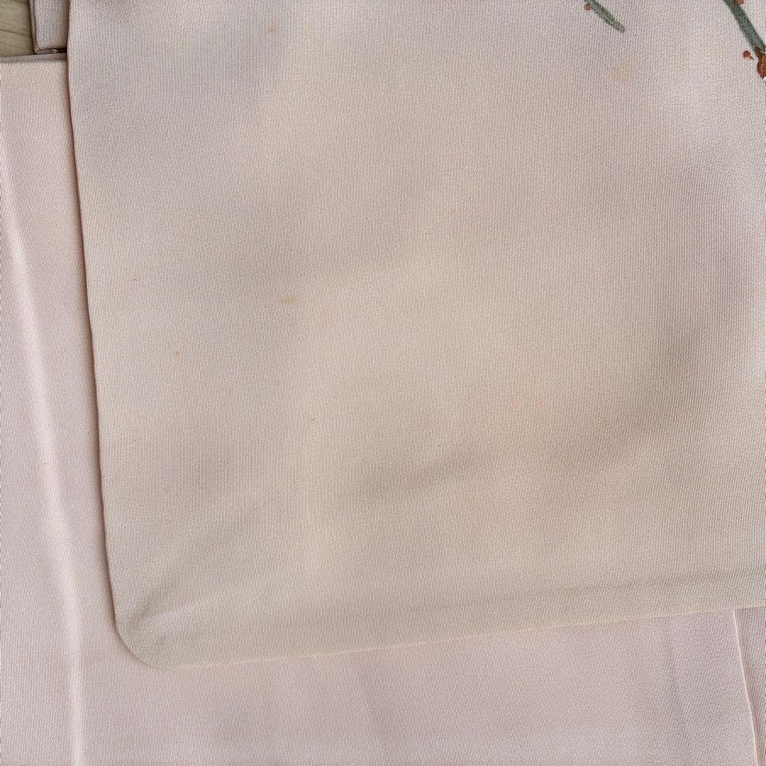 訪問着 フルセット 着物 正絹 手描き 難あり 練習用 梅枝 落款 J1