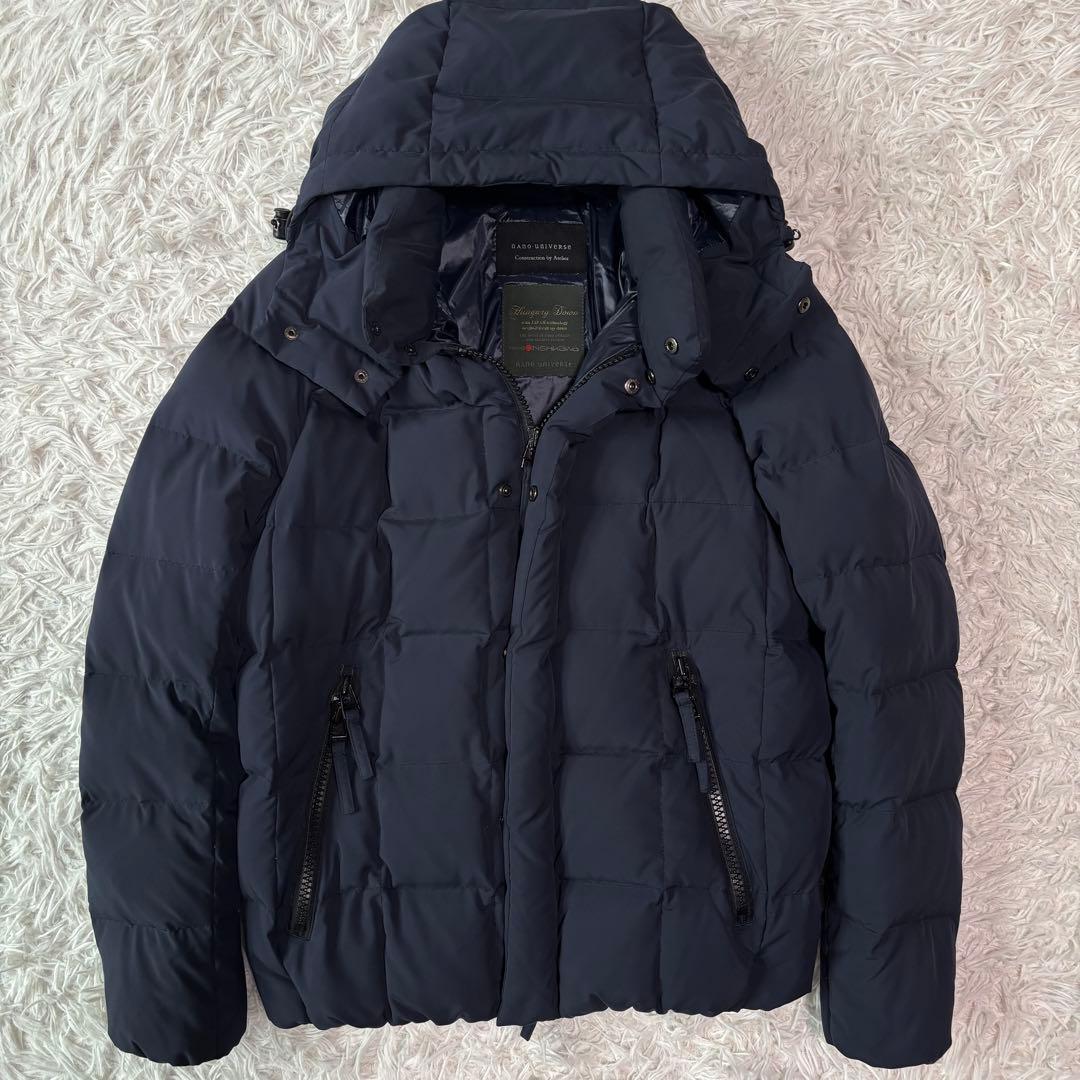 美品✨ナノユニバース 西川ダウン カグラジャケット 2way ダブルジップ 濃紺 西川ダウン(R)】カグラジャケット(一部WEB限定カラー) | ナノ