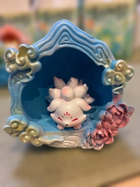 Borders様専 用九尾の狐 フィギュア 置物 幻想系 インテリア 開運 可