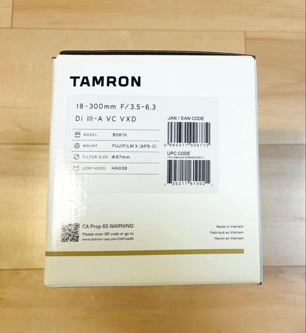 ＊新品＊TAMRON 18-300mm F3.5-6.3 fuji Xマウント