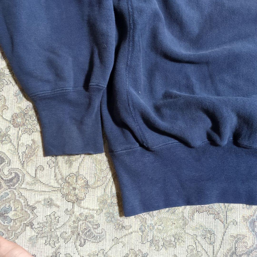 90s リバースウィーブ トリコタグ ネイビー 刺繍 ボックス USA製 古着