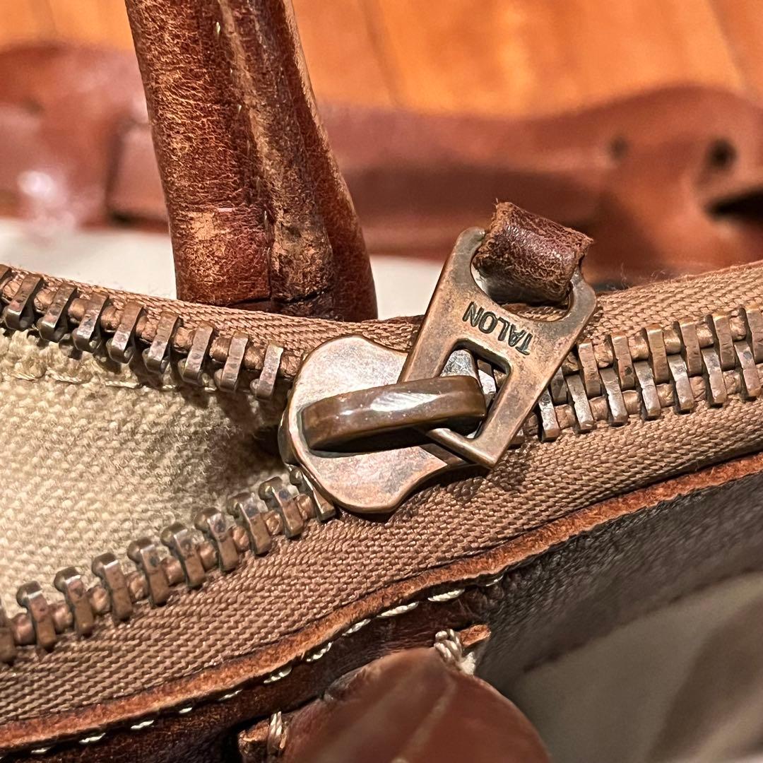 RRL キャンバス×レザー 2WAY BAG ヘルメットバッグ