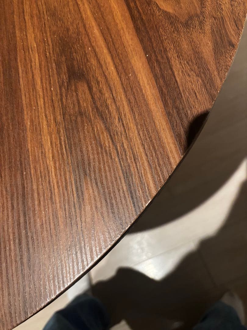 Probasto 丸テーブル ダイニングテーブル 幅80m×高さ73㎝ ブラウン