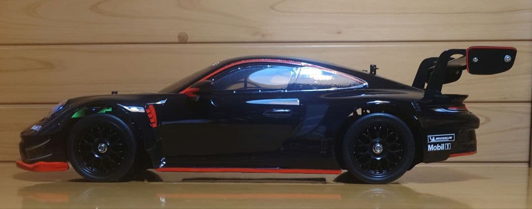 田宮RCポルシェ911GT3 R (992)LEDライト付＆プロポ充電器完成品 - メルカリ