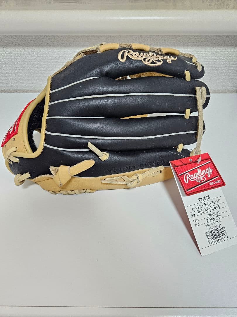 Rawlings 軟式グローブ 黒/ベージュ - メルカリ