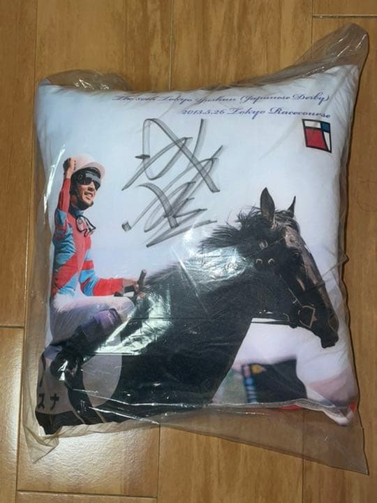 武豊 直筆サイン入りクッション キズナ 武豊展にて購入した品々 ①武豊騎手直筆サイン付き写真集&鎧 #武豊 騎手