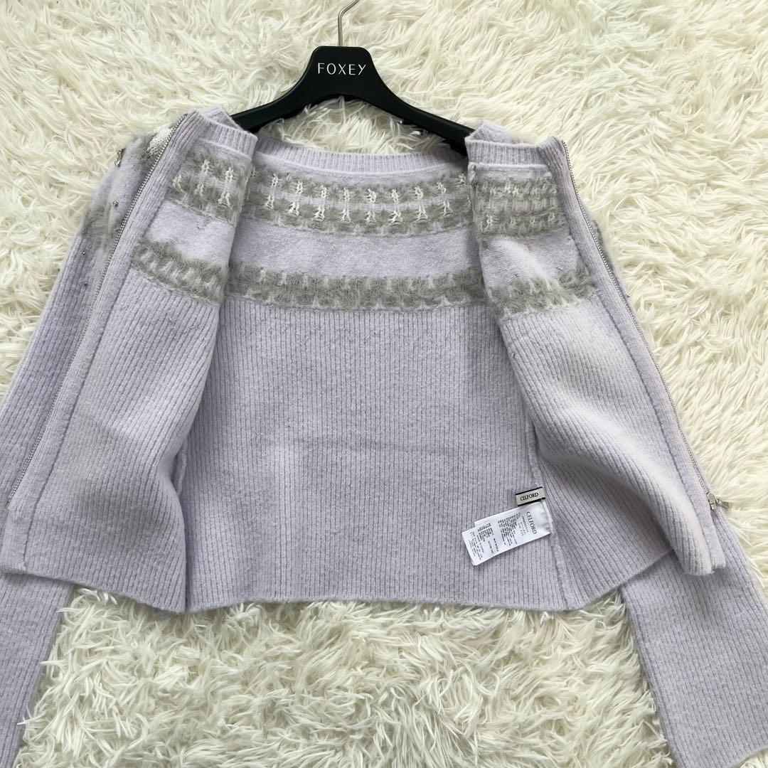 CELFORD セルフォード フェアアイルジップ カーディガン 2024年秋冬