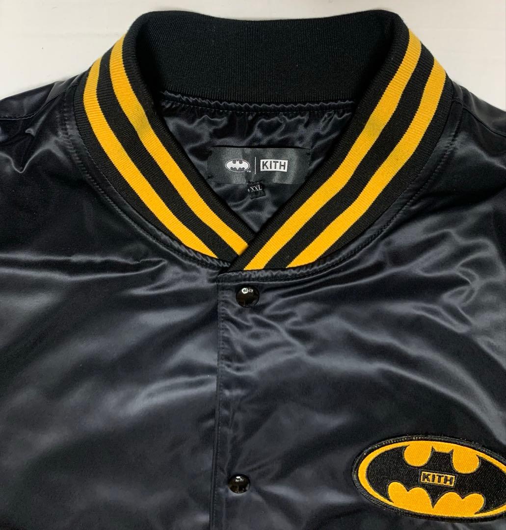 KITH x Batman Satin Bomber Jacket スタジャン - メルカリ