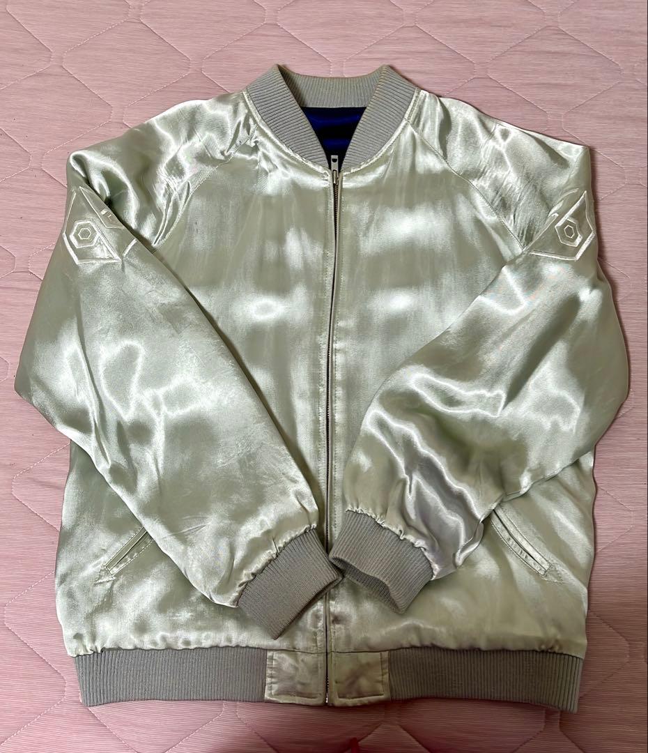 完全受注生産】女王蜂 オリジナルスカジャン「氷山孔雀」 サイズXL