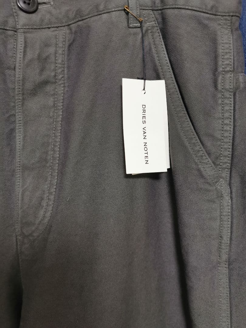 DRIES VAN NOTEN 24AW グレー ストレートレッグジーンズ - メルカリ