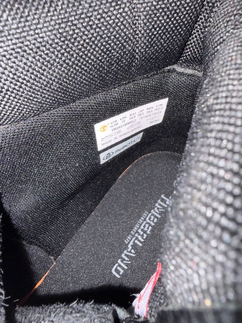 Timberland ブラックレザーブーツ　28.5cm