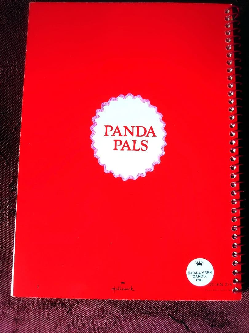 1970年代 当時物 昭和 レトロ ホールマーク パンダ ノート ビンテージ