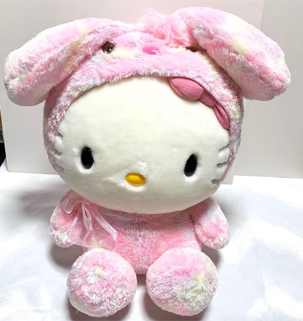 ハローキティ ぬいぐるみ グラデーション着ぐるみうさぎ ピンク - メルカリ