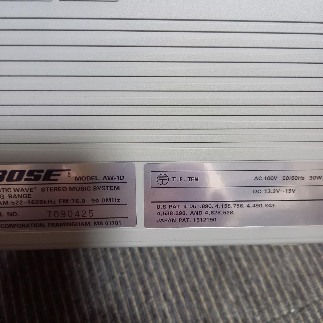 BOSE AW-1D(A) 完動美品 ピックアップ動作好調 保護カバー - メルカリ