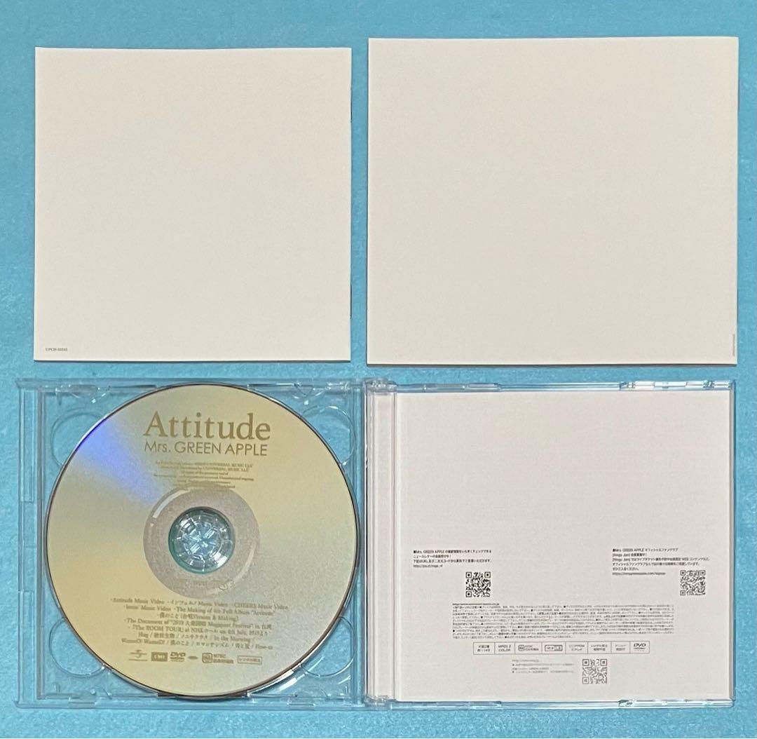 正規品Mrs.GREEN APPLE Attitude 初回限定盤 CD DVD - メルカリ