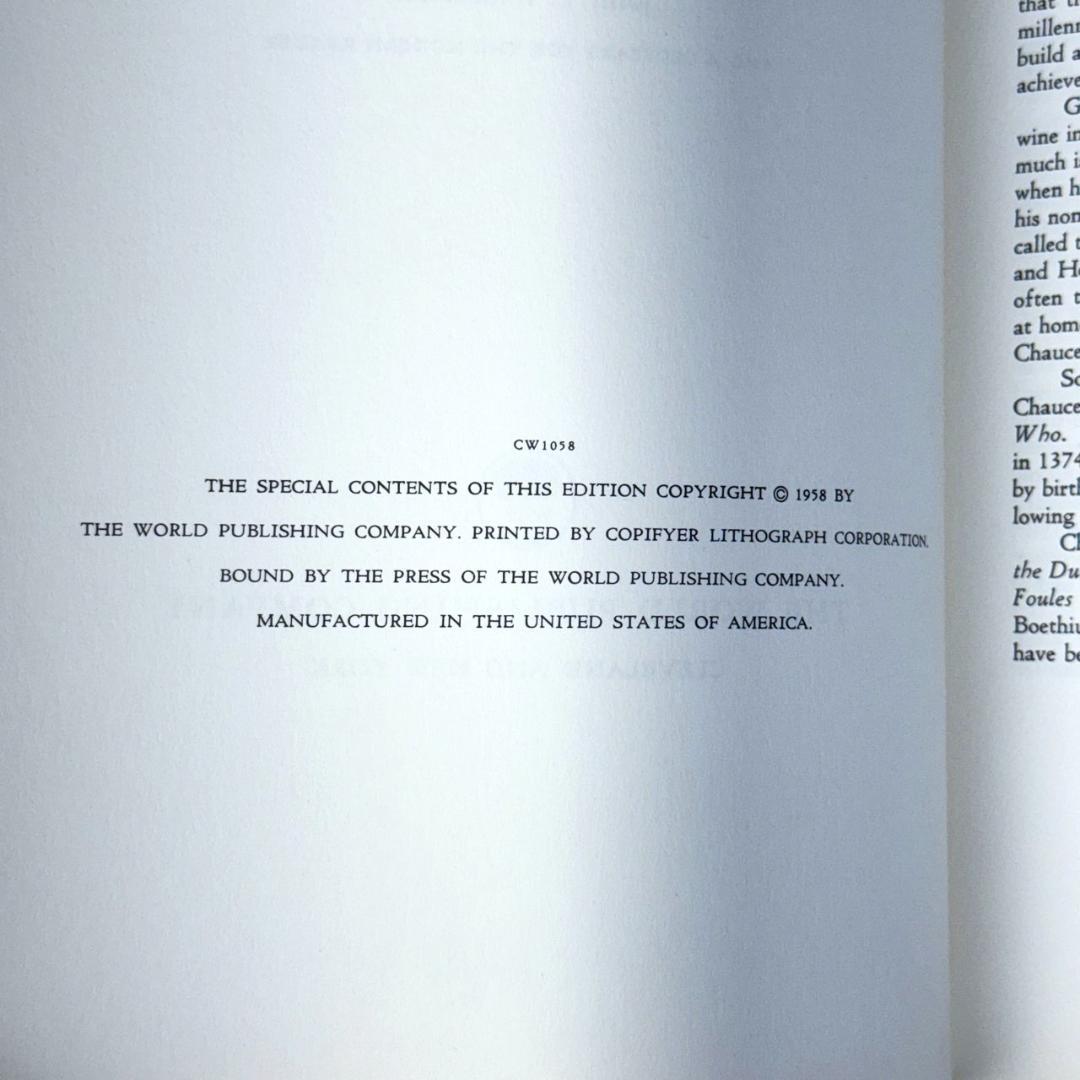 ケルムスコット・プレス チョーサー 著作集 1958年 ファクシミリ版