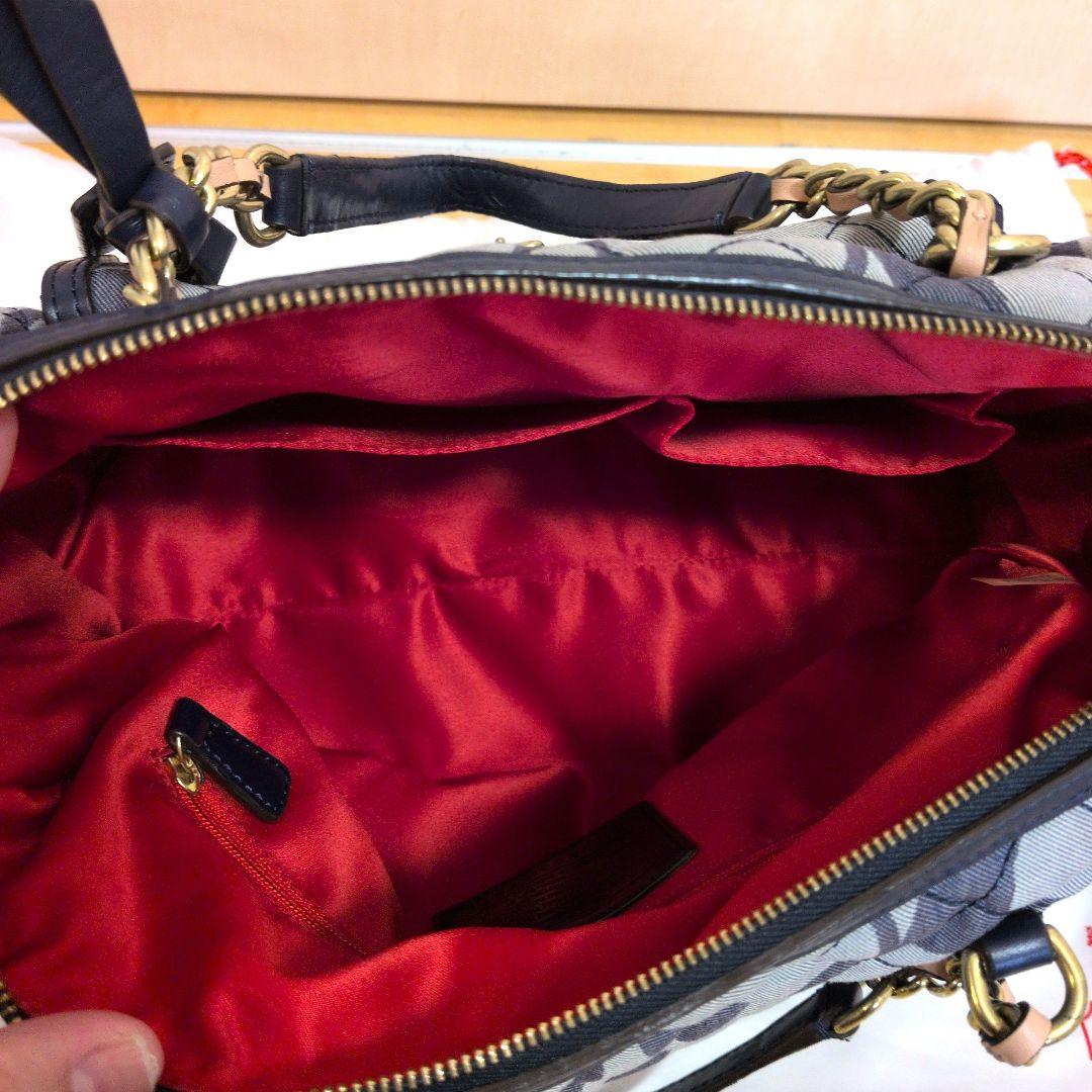 COACHシグネチャー キルティングデニム 2wayショルダーバック www