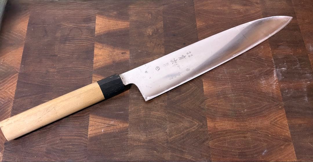 築地　有次　和　牛刀　270mm 9寸　ステンレス　全鋼　水牛柄　研ぎ済 築地 有次 和 牛刀 270mm 9寸 ステンレス 全鋼 水牛柄 研ぎ済 Amazon