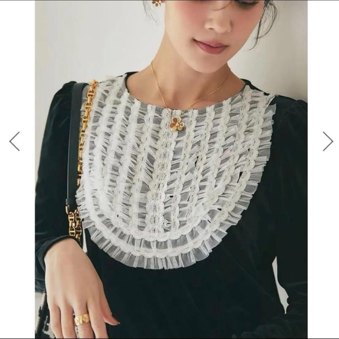 ブラック チュールフリルベロアトップス Sサイズ タグ付き - メルカリ