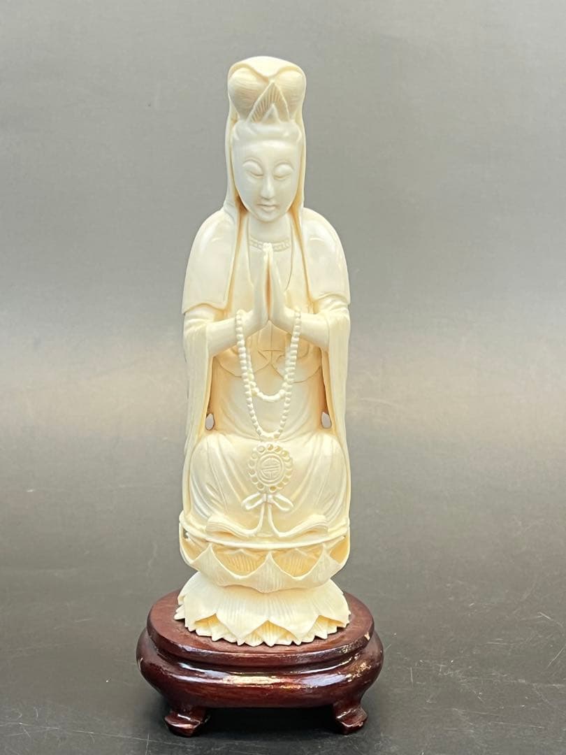 極上観音像　置物　高さ約18㎝/250g 送料込み￼ 仏像】雲上観音菩薩 原型・石原良定 高岡銅器 | 仏師・作家原型制作