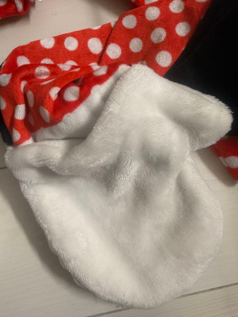 ミニーマウス ファンキャップ マフラー ミニー ヘアピン 2点セット